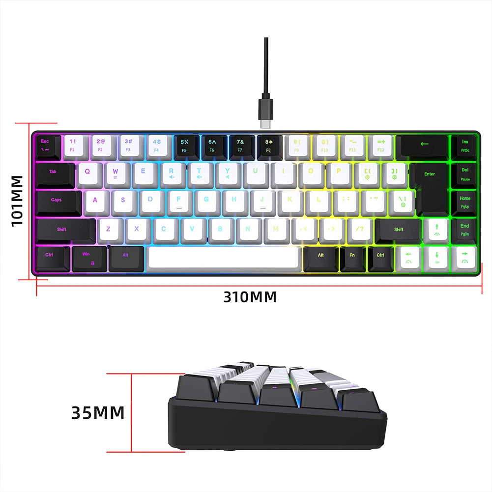 Gaming Keyboard 68 Keys