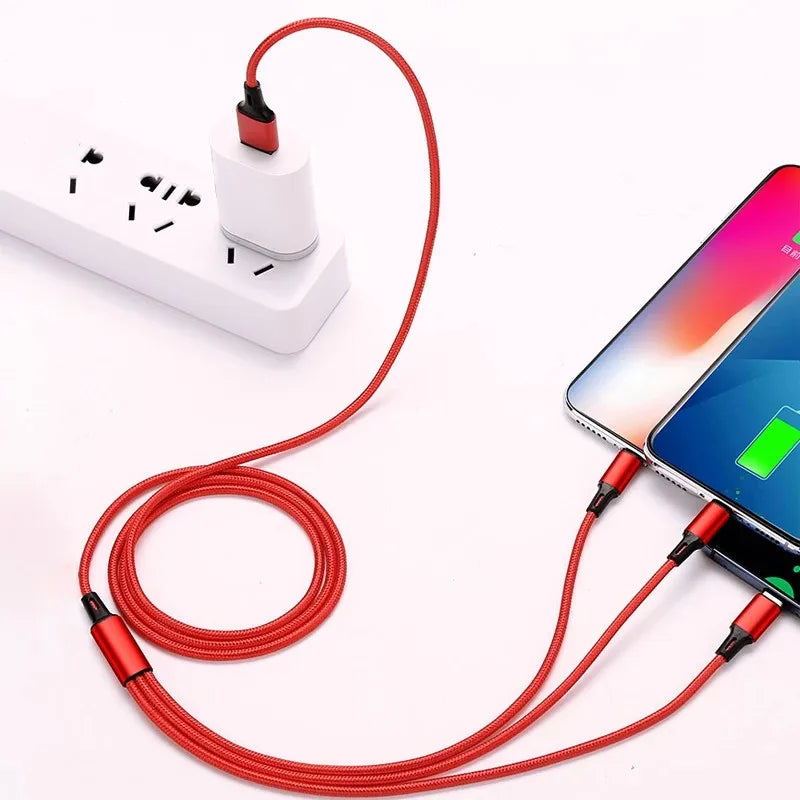 Lovebay 3 In 1 USB Fast Charging Cable Type C